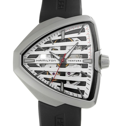 Ventura Elvis 80 Auto H24555381 White/Skeleton HAMILTON Men's [Pre-Owned].