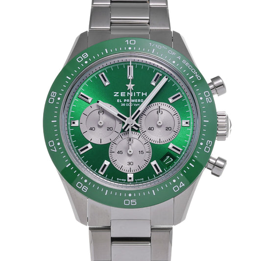 Chronomaster Sport Yoshida Special Edition 03.3108.3600/57.M3100 Green Lacquer/Silver ZENITH Men's [Pre-Owned].