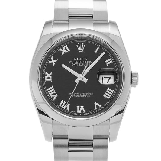 DATE JUST 116200 Z (made around 2006) Black ROLEX Men's [Pre-Owned].