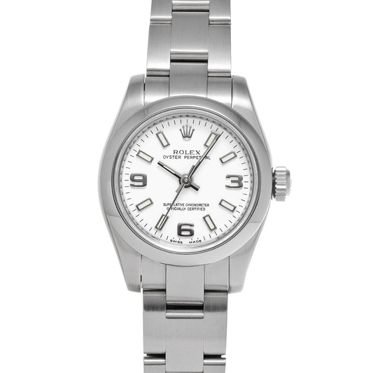 Oyster Perpetual 26 176200 Z (manufactured circa 2006) White ROLEX Ladies [Pre-Owned].