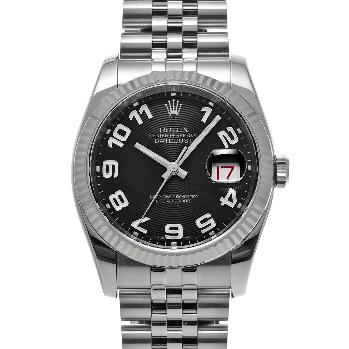 DATE JUST 116234 D (made around 2005) Black ROLEX Men's [Pre-Owned].