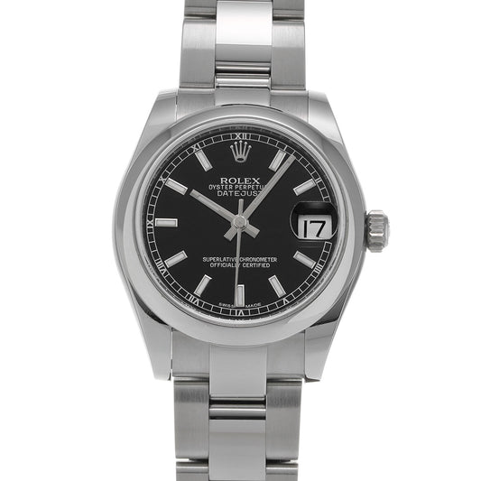 DATE JUST 178240 Random Serial Black ROLEX Unisex [Pre-owned].