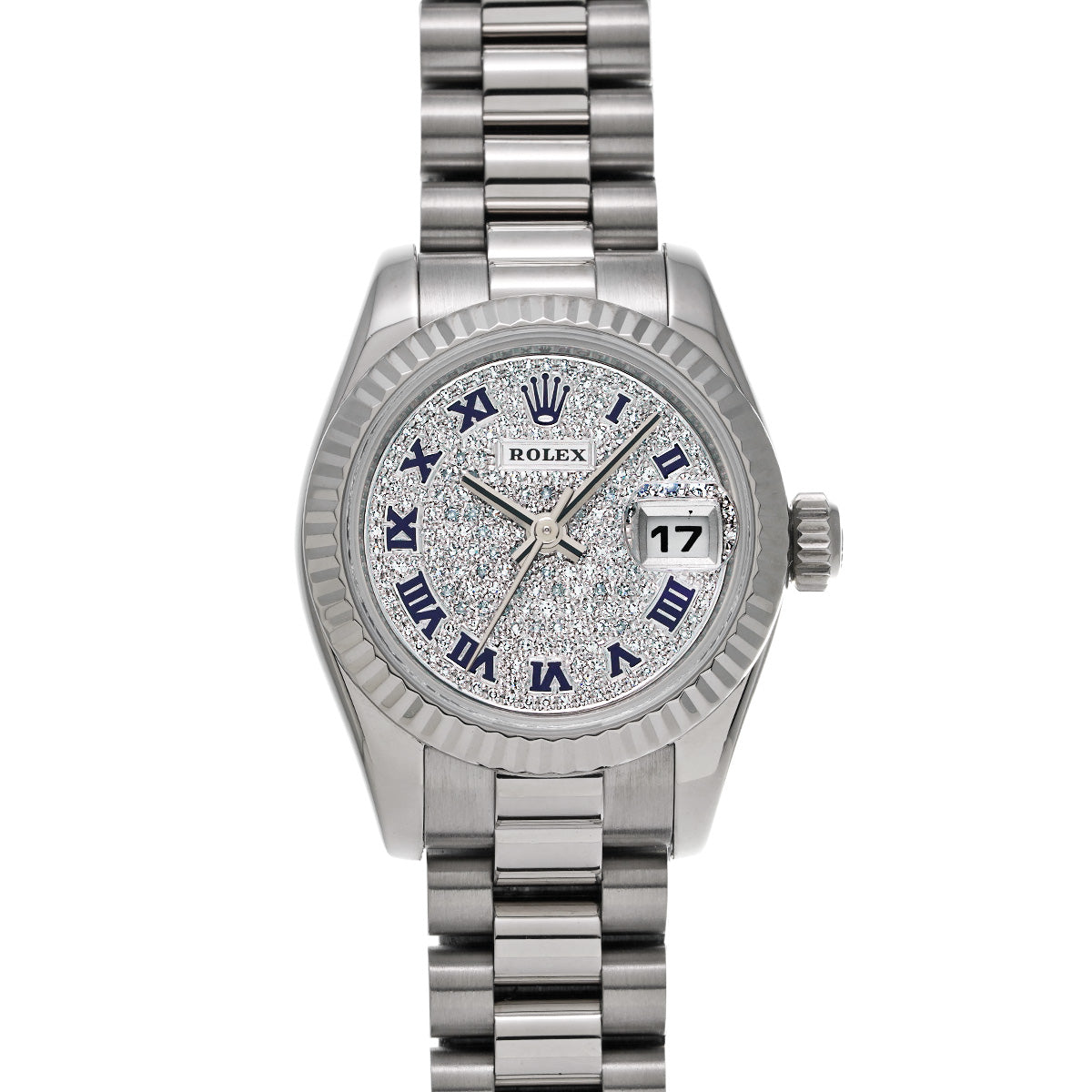 Datejust 179179 Z (manufactured circa 2006) Pav Diamond ROLEX Ladies [Pre-Owned].