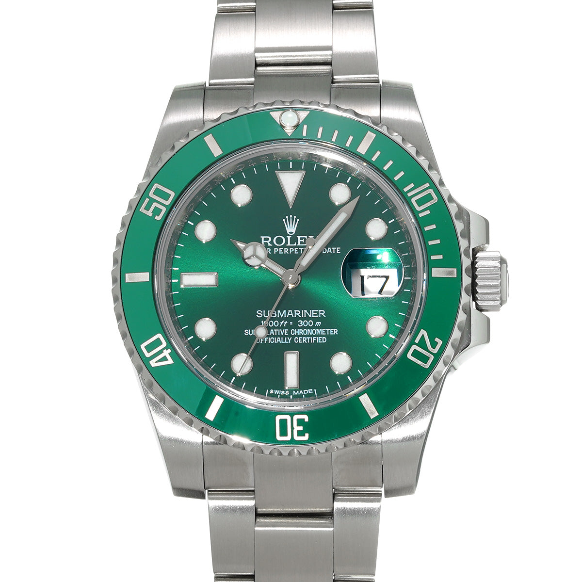 Submariner Date 116610LV Random Serial Green ROLEX Men's [Pre-Owned].