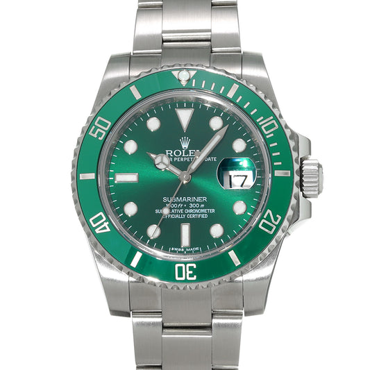 Submariner Date 116610LV Random Serial Green ROLEX Men's [Pre-Owned].