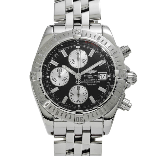 Chronomat Evolution A156B19PA Black/Silver BREITLING Men's [Pre-Owned]