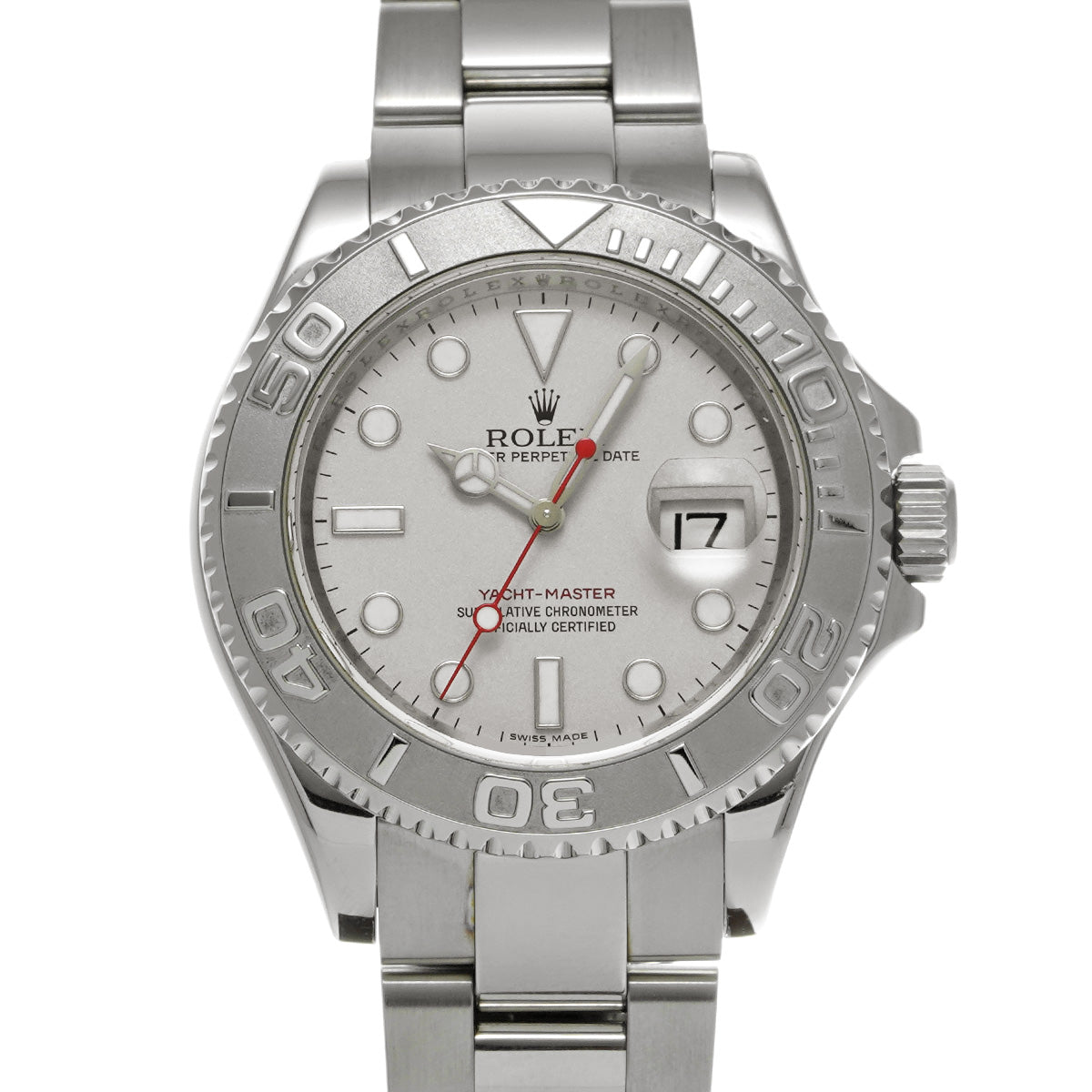 Yacht-Master Rhodium 16622 V (manufactured circa 2008) Gray ROLEX Men's [Pre-Owned].