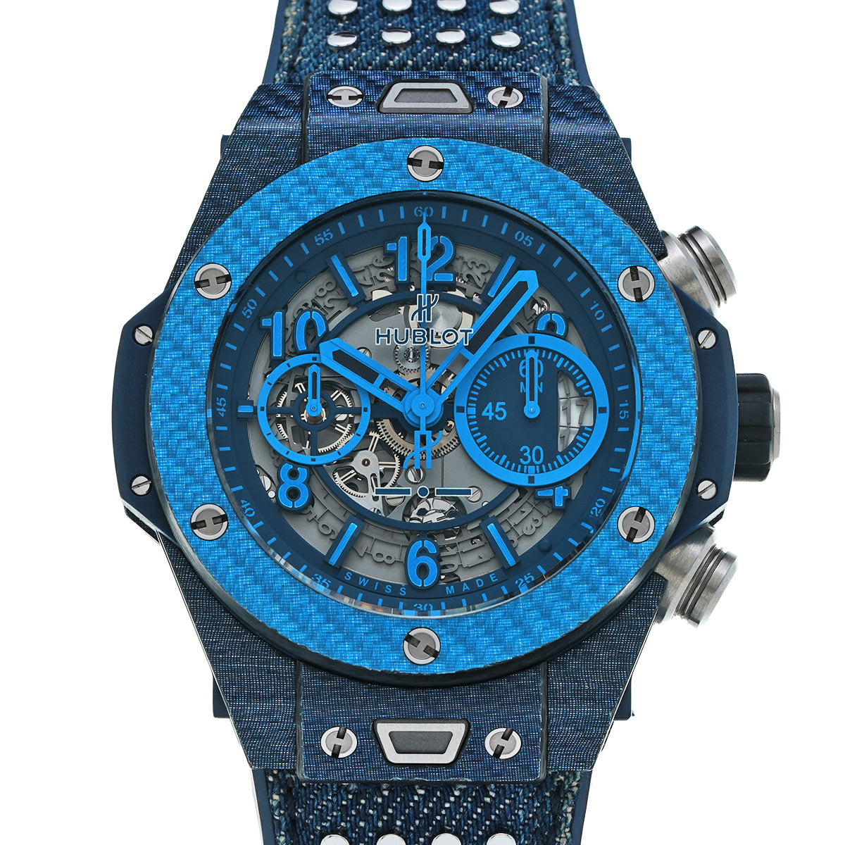 Unico Independent Blue Limited edition of 500 pieces 411.YL.5190.NR.ITI15 Skeleton HUBLOT Men's [pre-owned].