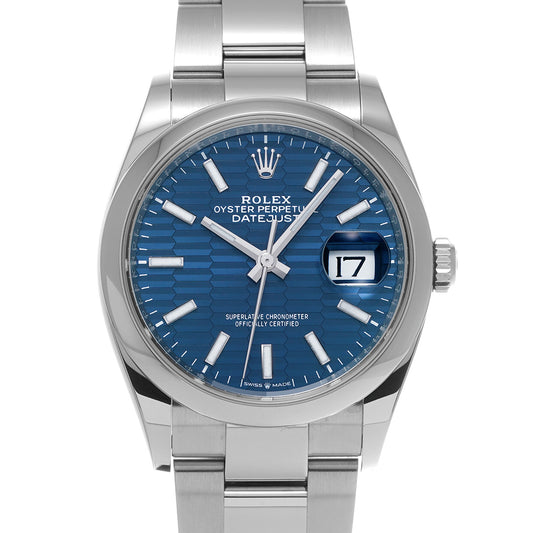 Datejust 36 126200 Random Serial Blue Fluted-Motif ROLEX Men's [Pre-Owned].