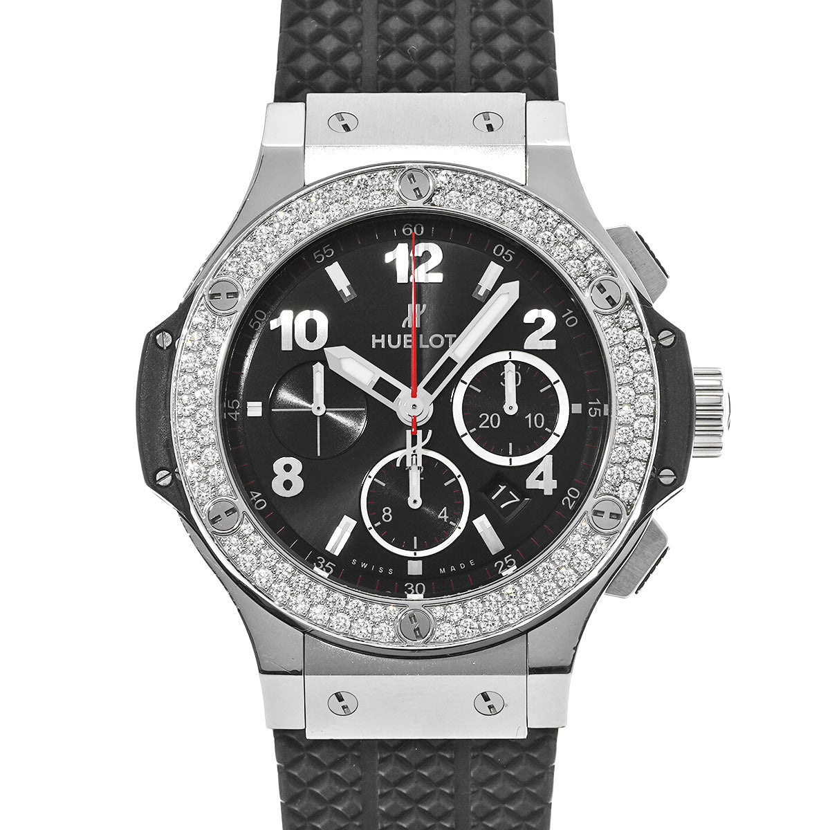 Big Bang Steel Diamond 301.SX.130.RX.114 Black HUBLOT Men's [Pre-owned]