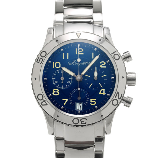 Transatlantique Type XX 3820BB/P2/BW9 Blue Breguet Men's [Pre-Owned].