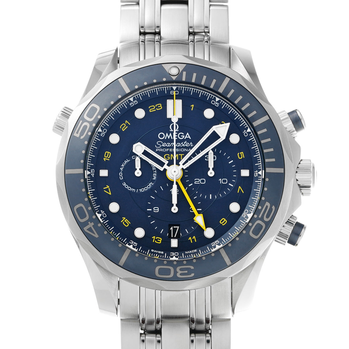 Seamaster Diver 300M Co-Axial GMT Chronograph 212.30.44.52.03.001 Blue OMEGA Mens [Pre-Owned].
