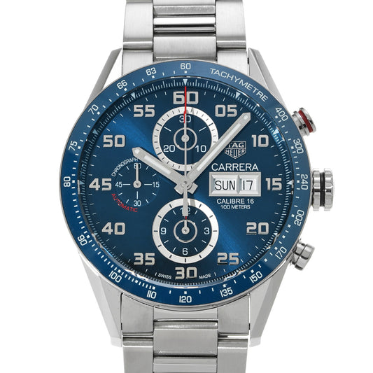 CARRERA Calibre 16 Chronograph Day Date CV2A1V.BA0738 Blue TAG HEUER Men's [Pre-Owned].