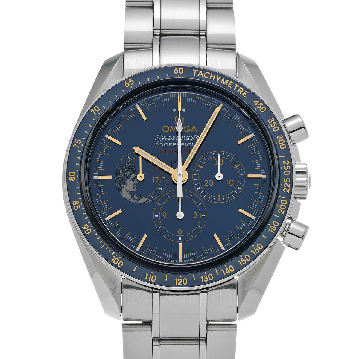 Speedmaster Moonwatch Professional Apollo 17 45th 311.30.42.30.03.001 Blue OMEGA Men's [Pre-Owned].