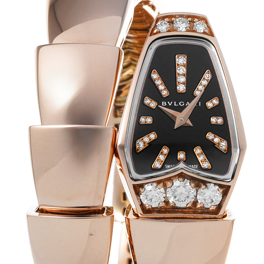Serpenti SPP26BGD1GD.1T Black/Diamond BVLGARI Ladies [Pre-Owned].
