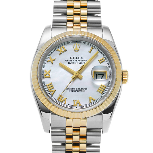 DATE JUST 116233NR F No. (manufactured around 2004) White MOP ROLEX Men's [Pre-Owned].