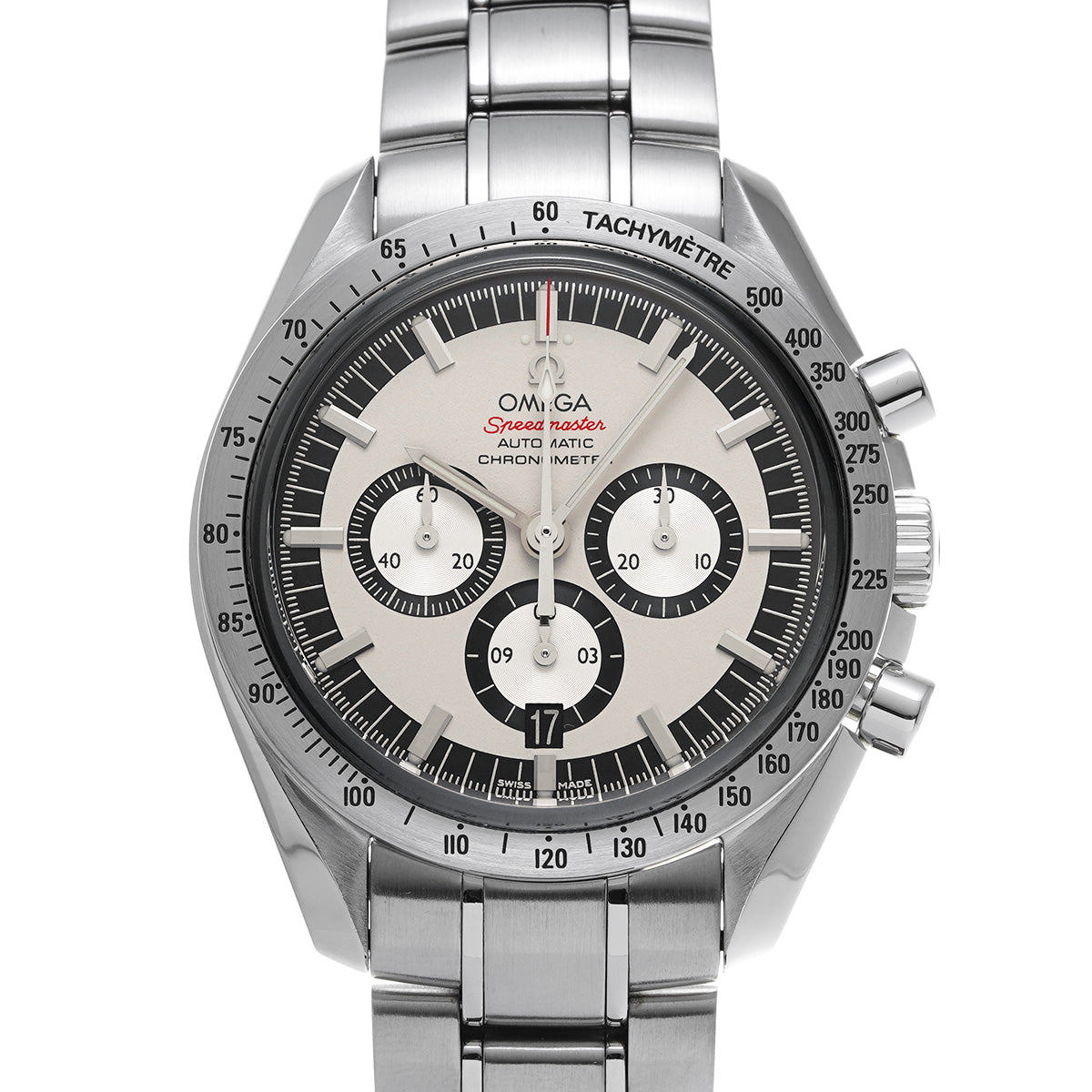 Speedmaster Legend Michael Schumacher 2005 3506.31 White/Silver OMEGA Men's [Pre-Owned]