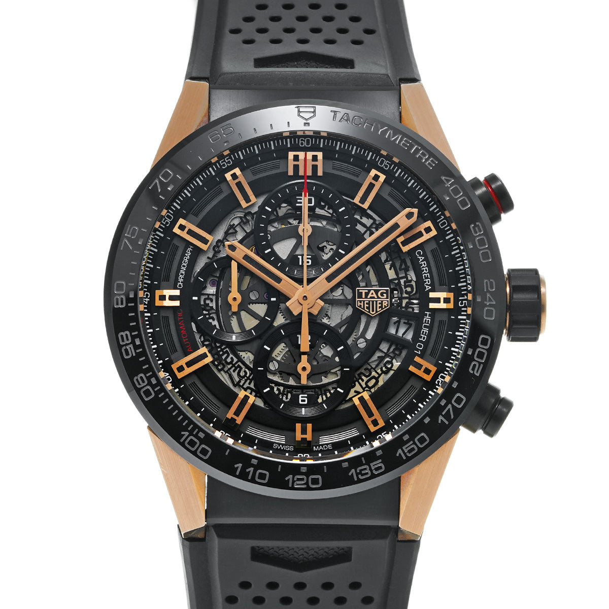 CARRERA CALIBRE HEUER 01 Chronograph CAR205A.FT6087 Black Opaline TAG HEUER Men's [Pre-Owned].