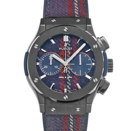 Classic Fusion Italy Independent Ceramic Tartan Limited edition of 50 pieces 521.CM.2703.NR.ITI17 Blue HUBLOT Men's [pre-owned].