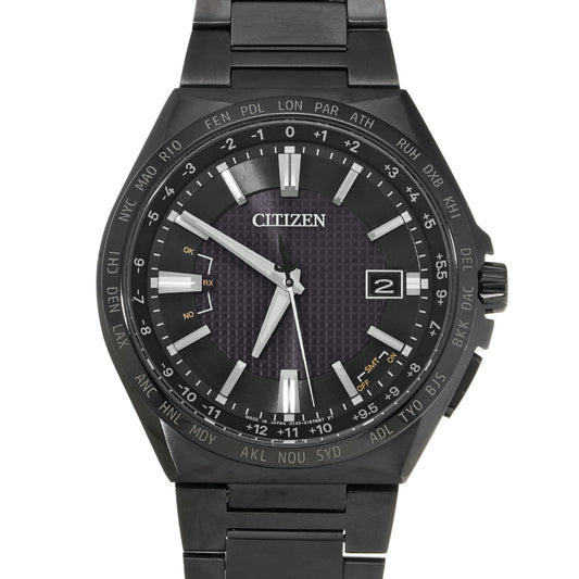 ATESSA Eco-Drive Black Titanium CB0215-51E Black CITIZEN Men's [Pre-Owned].