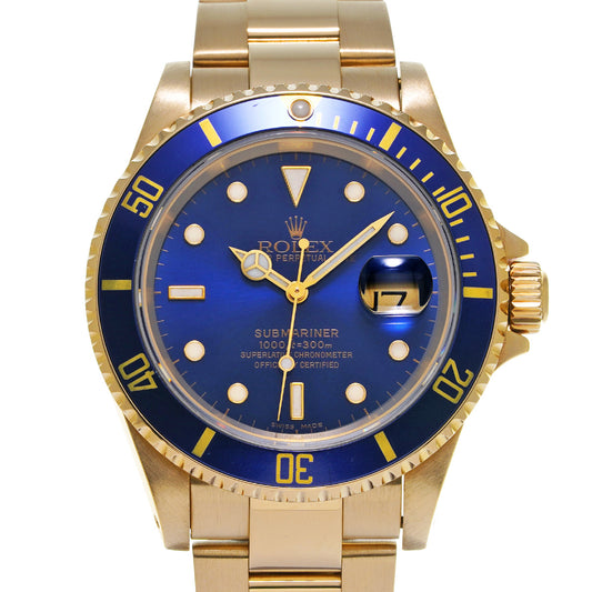 Submariner Date 16618LB P (manufactured circa 2000) Blue ROLEX Men's [Pre-Owned].