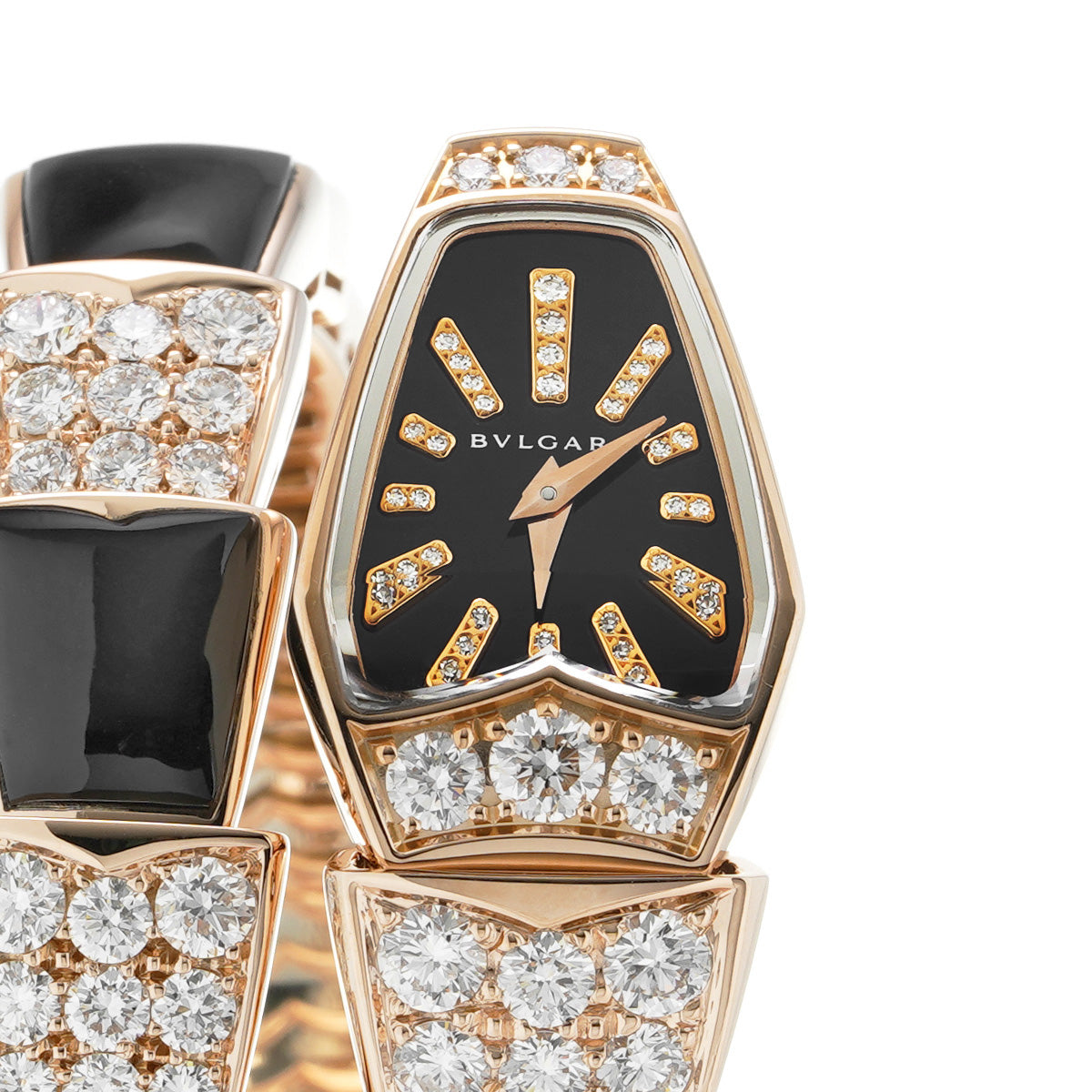 Serpenti Diamond Onyx SPP26BGD1GD10.1T Black BVLGARI Ladies