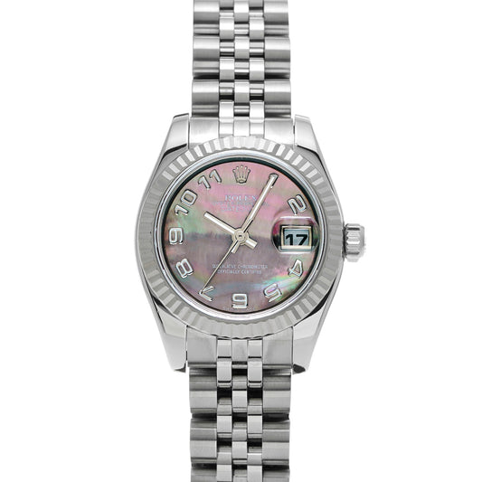 DATE JUST 179174NA D (manufactured around 2006) Black MOP ROLEX Ladies [Pre-Owned].
