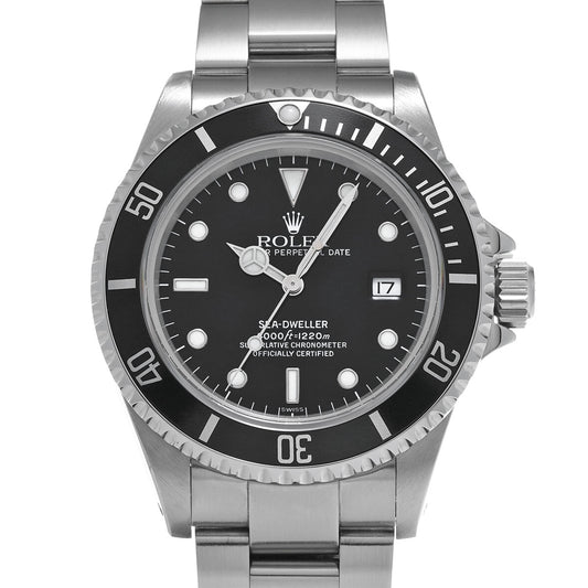 Sea-Dweller 16600 U (manufactured circa 1997) Black ROLEX Men's [Pre-Owned].