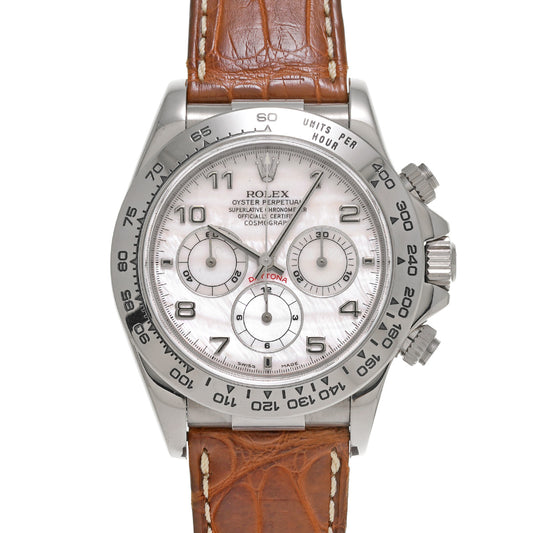 Cosmograph Daytona 116519NA A (manufactured around 1999) White MOP/Diamond ROLEX Men's [Pre-Owned].