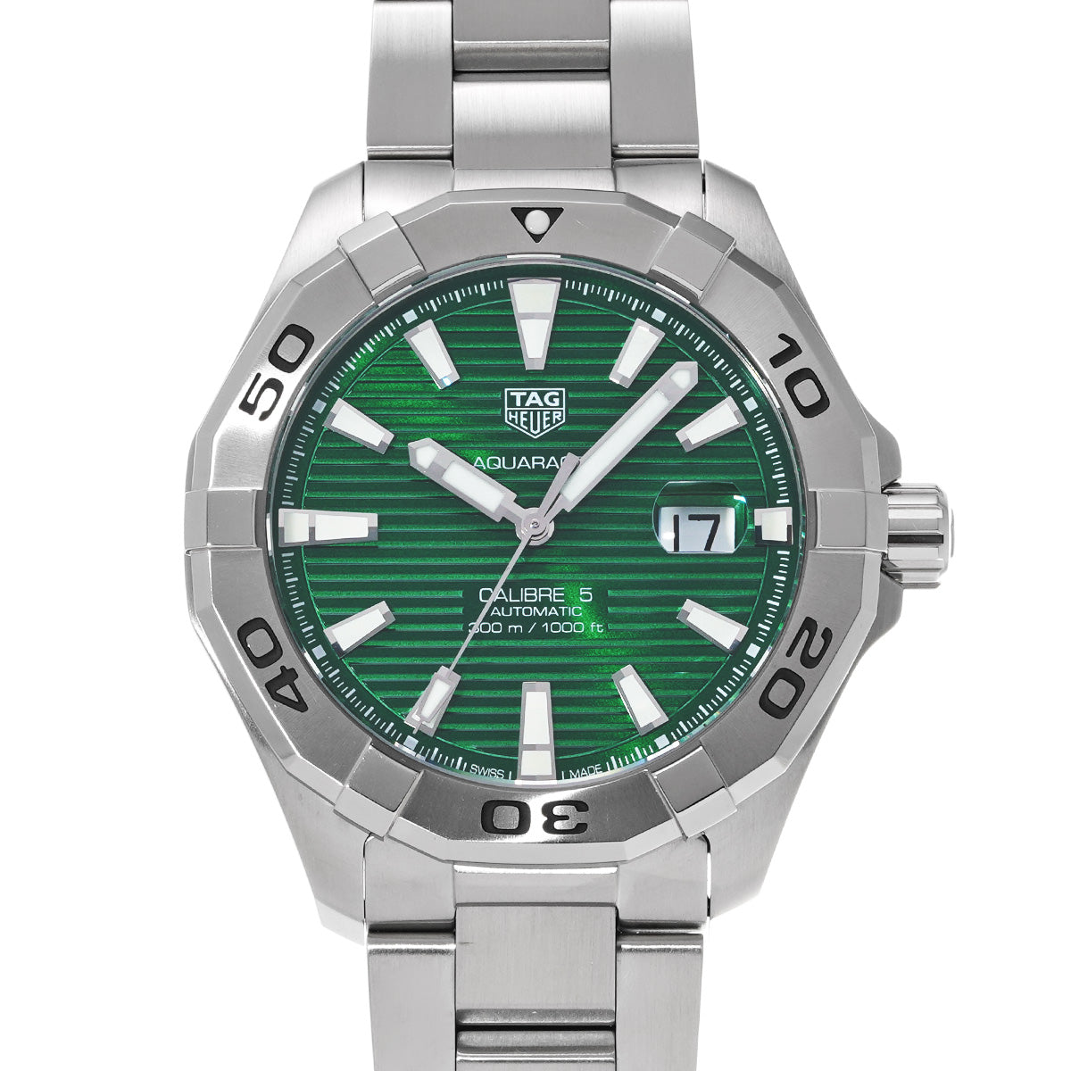 Aquaracer Calibre 5 WAY2015.BA0927 Green TAG HEUER Men's [Pre-Owned].