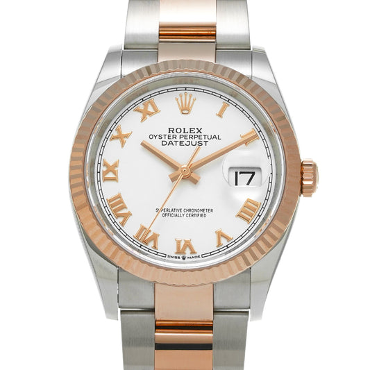 DATE JUST 36 126231 White ROLEX Men's [Pre-Owned].