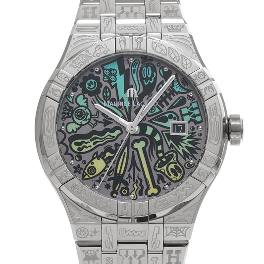 AI6008-SS009-090-1 Icon Automatic Wotto Limited Edition Gray Maurice Lacroix Men's [pre-owned]