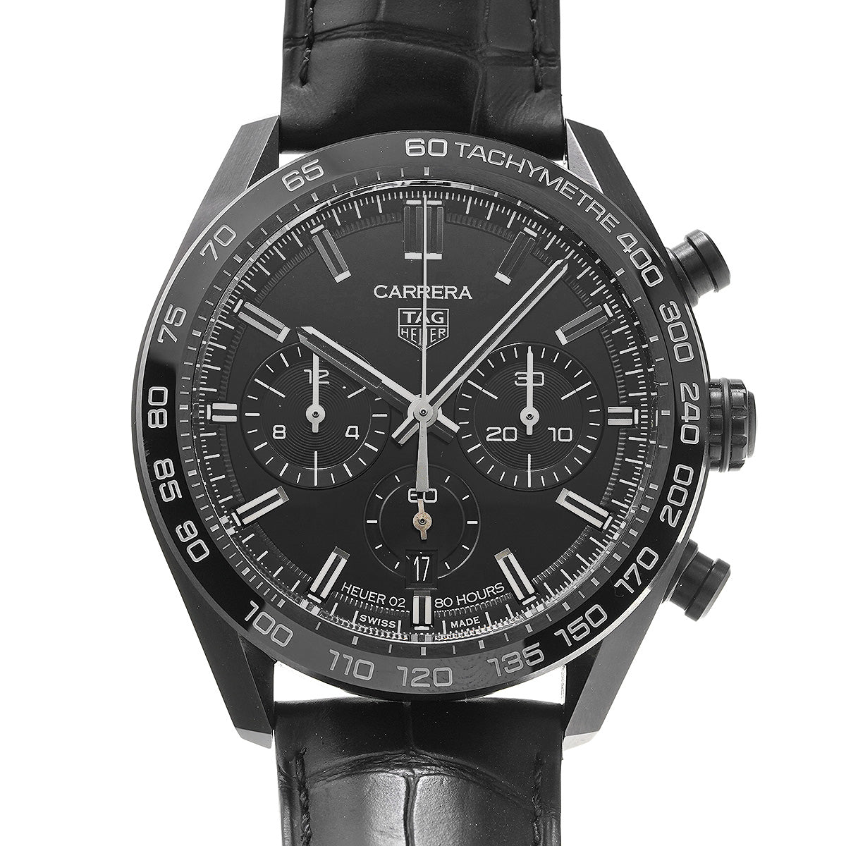 CARRERA Calibre Heuer 02 Japan Black Edition CBN2A1G.FC6501 Black TAG HEUER Men's [Pre-owned].