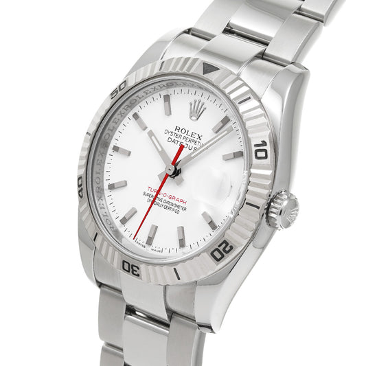 DATE JUST TURNOGRAPH 116264 F (manufactured circa 2004) White ROLEX Men's [Pre-Owned].