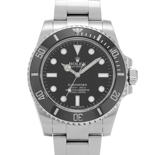 Submariner 114060 G (manufactured circa 2010) Black ROLEX Men's [Pre-Owned].