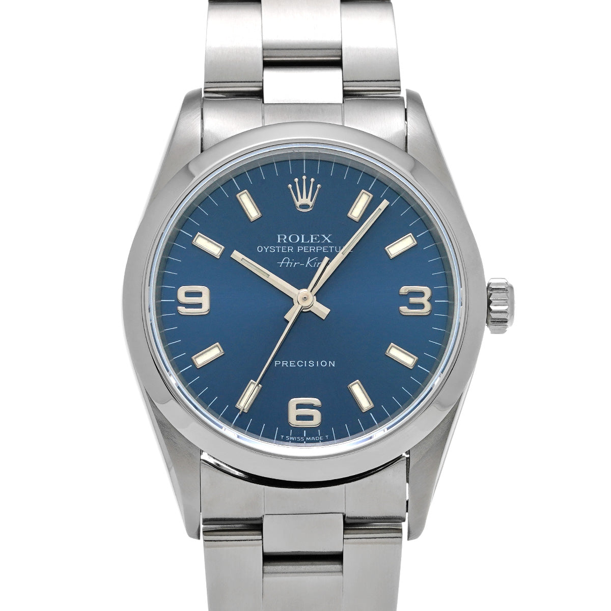 Air-King 14000 U (manufactured circa 1997) Blue ROLEX Men's [Pre-owned].