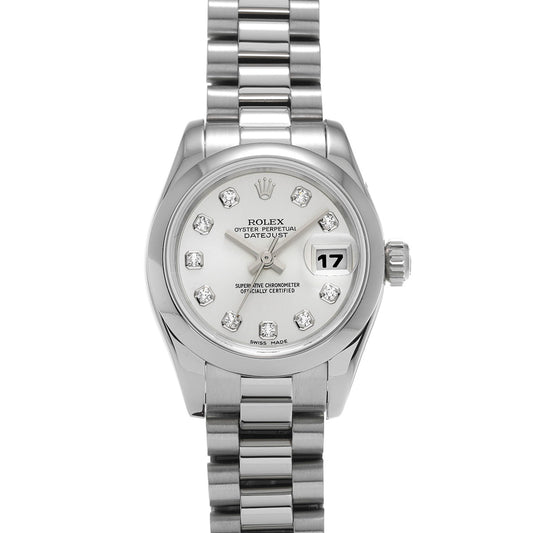 Lady Datejust 26 179166G K (made around 2001) Silver/Diamond ROLEX Ladies [Pre-Owned].