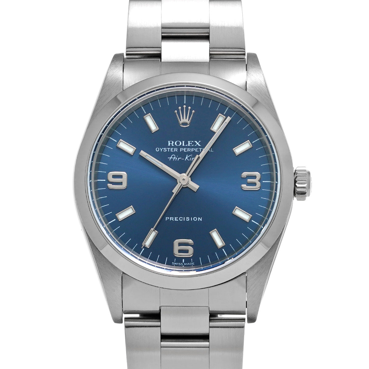 Air-King 14000 U (manufactured circa 1997) Blue ROLEX Men's [Pre-owned].