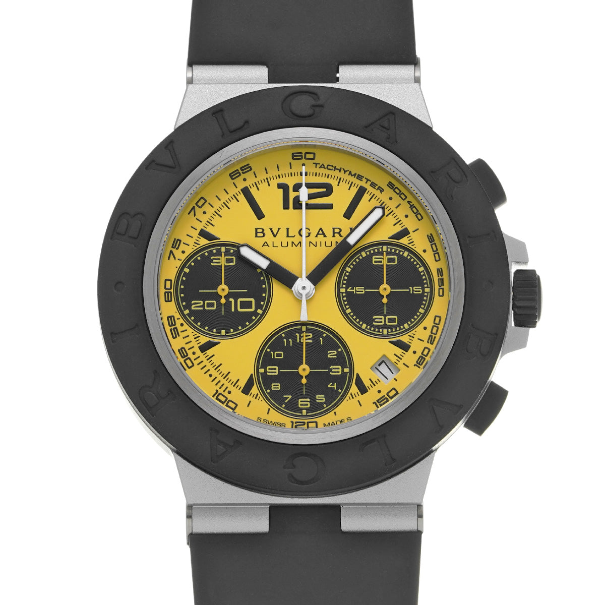 Aluminium Gran Turismo Limited Edition 104006 Yellow BVLGARI Men's [Pre-Owned].