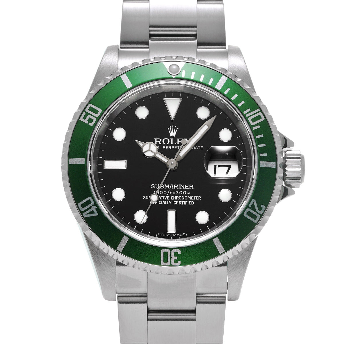 Submariner Date 16610LV Z (manufactured circa 2006) Black ROLEX Men's [Pre-Owned].