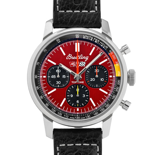 Top Time B01 Chevrolet Corvette AB01761A1K1X1 Red/Black BREITLING Men's [Pre-Owned].