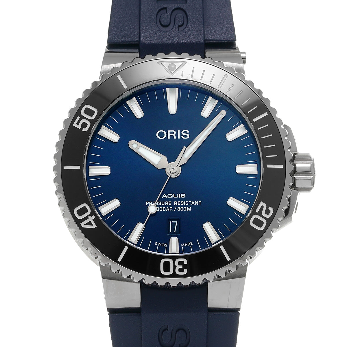 Aquis Date 01 733 7730 4135 07 8 24 05PEB Blue ORIS Men's [pre-owned].