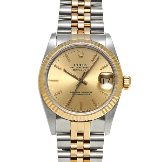 Datejust 68273 E (manufactured circa 1990) Champagne ROLEX Unisex [Pre-owned].