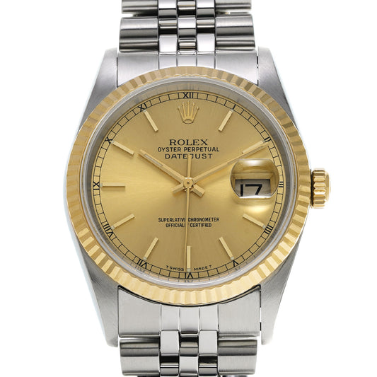 16233 Datejust U (manufactured circa 1997) Champagne ROLEX Men's [Pre-owned].