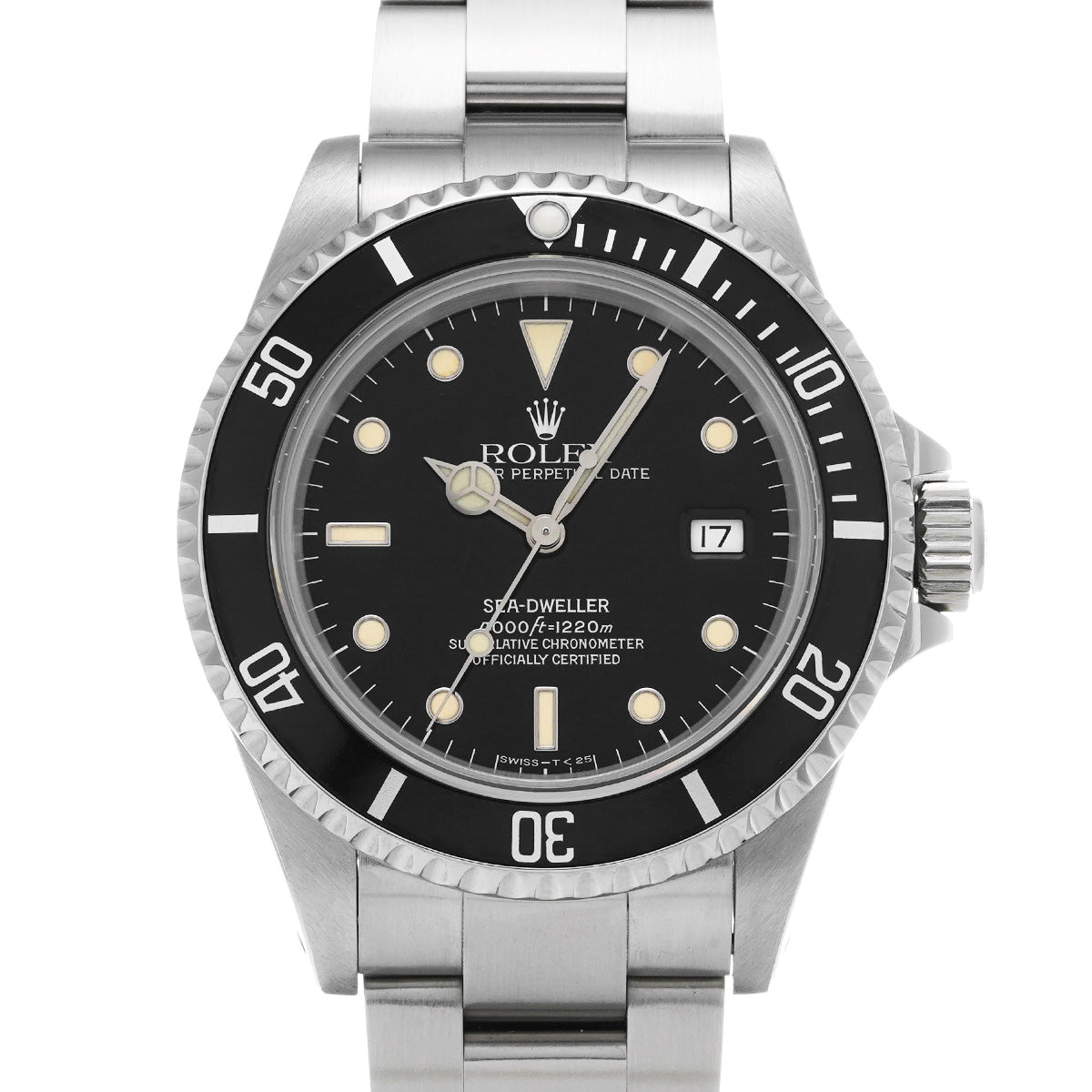 Sea-Dweller 16600 S (manufactured circa 1993) Black ROLEX Men's [Pre-Owned].