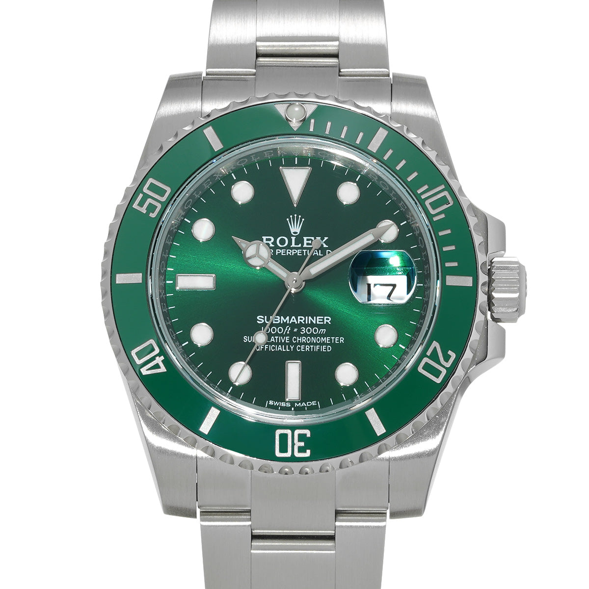 Submariner Date 116610LV Random Serial Green ROLEX Men's [Pre-Owned].