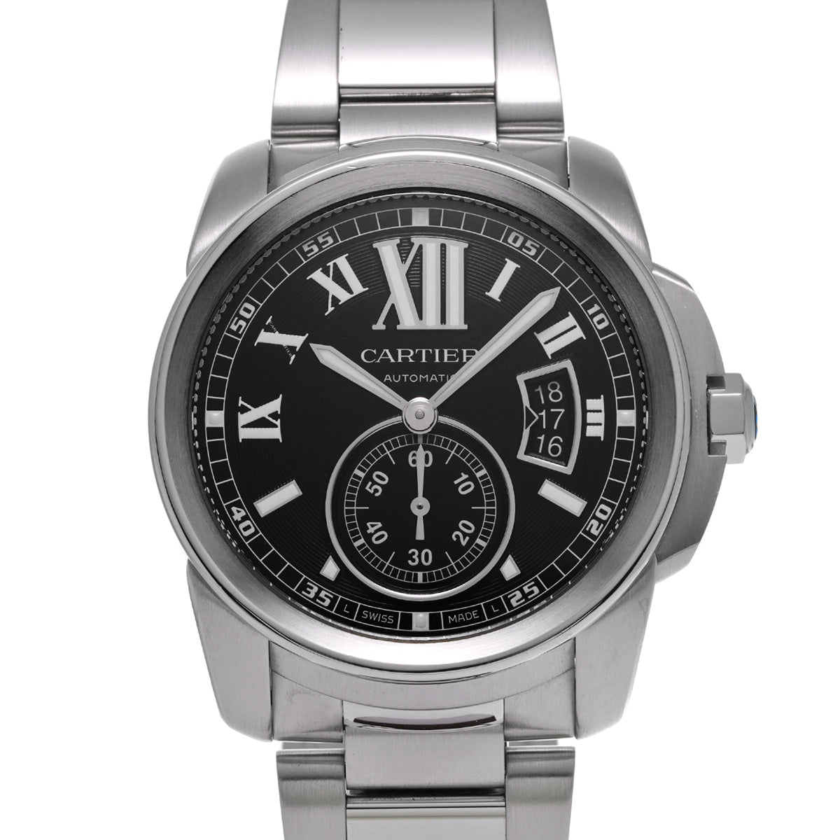 Calibre de Cartier W7100016 Black CARTIER Men's [Pre-owned].