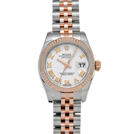DATE JUST 179171 Random Serial White ROLEX Ladies [Pre-owned].