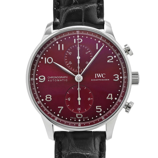 Portuguese Chronograph IW371616 Red IWC Men's [Pre-Owned].