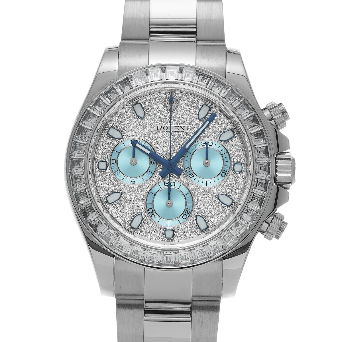 Cosmograph Daytona 116576TBR Random Serial Ice Blue/Diamond ROLEX Men's [Pre-Owned].